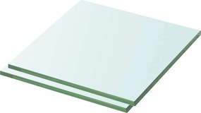vidaXL Ράφια Πάνελ 2 τεμ. Διάφανα 30 x 25 εκ. Γυάλινα