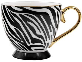Κούπα Safari 028844 11x11x9cm White-Black Πορσελάνη