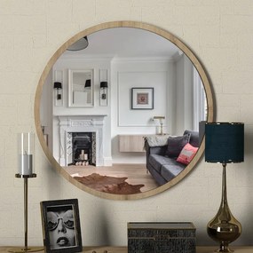 Καθρέπτης τοίχου Glob Μegapap χρώμα sapphire oak 59x2x59εκ.