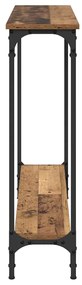 vidaXL Τραπέζι κονσόλας με ράφι Παλιό Ξύλο 100 x 23 x 15,5 εκ.