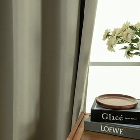 Beauty Home Κουρτίνα Full Blackout σκίασης με 8 κρίκους Soft Art 8391 Light Beige-C3 140x270 Μπεζ