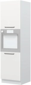 Επιδαπέδιο ντουλάπι φούρνου ψηλό Modena K21-60-2KR-Λευκό - Λευκό γυαλιστερό - 60.00Χ60.00Χ216.00cm