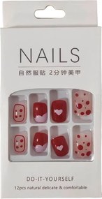 Αυτοκόλλητα νύχια σε διάφορα σχέδια - Press-on fake nails