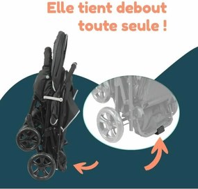 Καροτσάκι Mωρού Bambisol Μαύρο