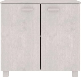 vidaXL Ντουλάπι HAMAR Λευκό 85 x 35 x 80 εκ. από Μασίφ Ξύλο Πεύκου