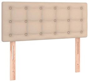 vidaXL Κεφαλάρι Κρεβατιού Καπουτσίνο 80x5x78/88 εκ. Συνθετικό Δέρμα