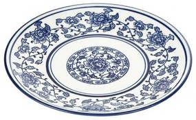 Πιάτο Γλυκού Floral 082-2208 20x20cm Blue-White Artekko Πορσελάνη