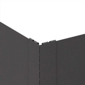 vidaXL Περίγραμμα γκαζόν 100 x 100 x 20 cm Ατσάλι Μαύρο