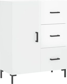 vidaXL Ντουλάπι Γυαλιστερό Λευκό 69,5x34x90 εκ. Επεξεργασμένο Ξύλο