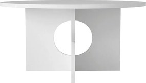 Τραπεζάκι σαλονιού Mara Megapap χρώμα λευκό Ø75x36,8εκ.