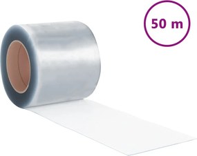 vidaXL Λωριδοκουρτίνα Διαφανής 50 μ. 200 χιλ. x 1,6 χιλ. από PVC