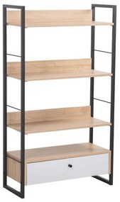 Βιβλιοθήκη Trilogy 28-0309 70x30x125 Natural-Black