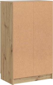 vidaXL Παπουτσοθήκη Αρτισιανή Δρυς 59x35x100,5 εκ. Επεξ. Ξύλο
