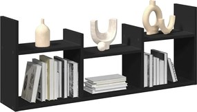 vidaXL Ντουλάπι Τοίχου Μαύρο 100x18x40 εκ. από Επεξεργασμένο Ξύλο