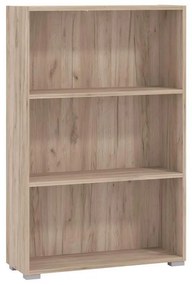 Βιβλιοθήκη Tomar 3 Γκρί Δρύς 70x24,5x107,5 εκ. 70x24.5x107.5 εκ.