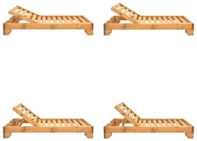 Ξαπλώστρα Zalka pakoworld L1 σε φυσική απόχρωση 66x197x28εκ - 363-000013