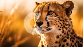 Σετ των 2 Intra Συλλεκτικό Ξύλινο Παζλ Plywood  4mm - Τσίτα σε ψηλό γρασίδι Σε Ξύλινο Κουτί - Διαστάσεις: 10x10 cm – 25 κομμάτια