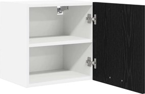 vidaXL Κρεμαστό ντουλάπι 2 pcs Μαύρος Δρυς και Λευκό 40 x 31 x 40 εκ.