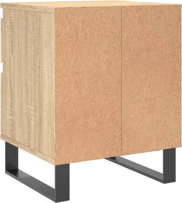 vidaXL Κομοδίνο Sonoma Δρυς 40 x 35 x 50 εκ. από Επεξεργ. Ξύλο