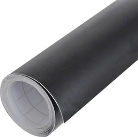 vidaXL Μεμβράνη Αυτοκινήτου Μαύρη Ματ 100 x 150 εκ.