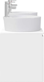 vidaXL Σετ Ντουλαπιών Μπάνιου 3 τμχ. Λευκό 129 x 44,5 x 82 cm