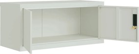 vidaXL Αρχειοθήκη Αν. Γκρι 90 x 40 x 110 εκ. Ατσάλινη