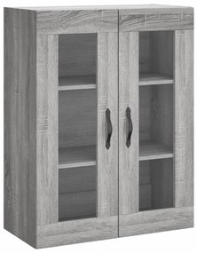 vidaXL Ντουλάπι Γκρι Sonoma 69,5 x 34 x 180 εκ. Επεξεργασμένο Ξύλο