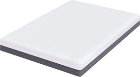 vidaXL Στρώμα Αφρού Μνήμης Μέτριο 140 x 190 cm Λευκό και Γκρι