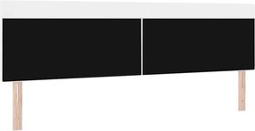 vidaXL LED κεφαλάρι Λευκό 200 cm Τεχνητό Δέρμα