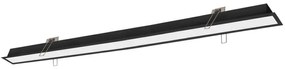 Γραμμικό Φωτιστικό Χωνευτό Viokef Sasa 3917-03198-3-B-P-N L1980 3000K Μαύρο Ματ