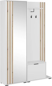Lh-homefurniture Έπιπλο εισόδου NELLY με καθρέπτη 131x192x40cm P_NLw