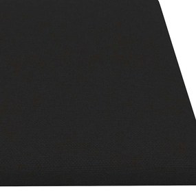 vidaXL Πάνελ Τοίχου 12 τεμ. Μαύρα 60x15 εκ. 1,08 μ² Υφασμάτινα