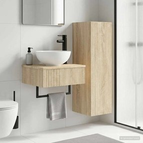 vidaXL Σετ Επίπλων Μπάνιου 2 τμχ. Sonoma Δρυς 33 x 34,5 x 100 εκ