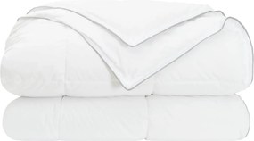 vidaXL Κουβέρτα ολόκληρου του χρόνου Λευκό 200 x 220 cm Ίνες μπαμπού