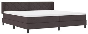 vidaXL Κρεβάτι box spring με στρώμα με στρώμα Σκούρο Καφέ 200 x 200 cm