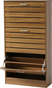 Παπουτσοθήκη Με 3 Ράφια/18 Θέσεων (63x24x120) Spitishop Butler Walnut