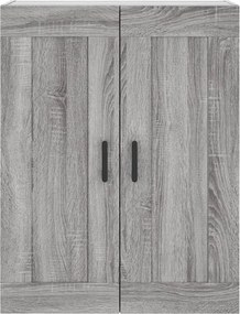 vidaXL Ντουλάπι Γκρι Sonoma 69,5 x 34 x 180 εκ. Επεξεργασμένο Ξύλο