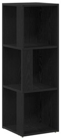 vidaXL Γωνιακό Ντουλάπι Μαύρο Δρυς 33x33x100 cm Επεξεργασμένο Ξύλο