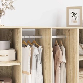 vidaXL Ράβδος Ντουλάπας 12 pcs Ασημί 264 x 15 x 29 mm