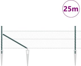 vidaXL Στύλος Περιφράξεων Πράσινο 25 x 0,4 m (36 mm πλέγμα)