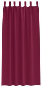 vidaXL Κουρτίνες με κουρτίνες 2 pcs Κόκκινο 245 x 140 εκ. Πολυεστέρας