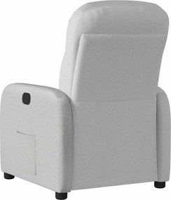 vidaXL Ανακλινόμενη καρέκλα Γκρι σύννεφο Ύφασμα