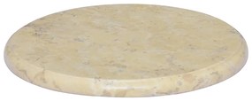 vidaXL Επιφάνεια Τραπεζιού Κρεμ Ø40 x 2,5 εκ. Μαρμάρινη