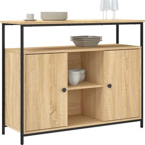 vidaXL Μπουφές Sonoma Δρυς 100x35x80 εκ. από Τεχνητό Ξύλο