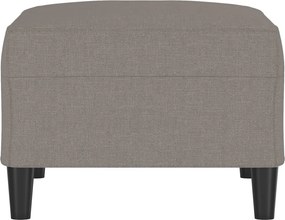 vidaXL Υποπόδιο Taupe 70 x 55 x 41 εκ. Υφασμάτινο