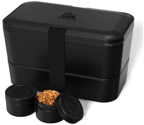 Δοχείο Φαγητού Lunch Box - Original Bento Box Premium Nestable Umami - Onyx Black - Κατάλληλο για Φούρνο Μικροκυμάτων