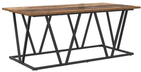 vidaXL Τραπεζάκι σαλονιού από παλιό ξύλο 100x50x40 εκ. από συσκευασμένο ξύλο και μέταλλο