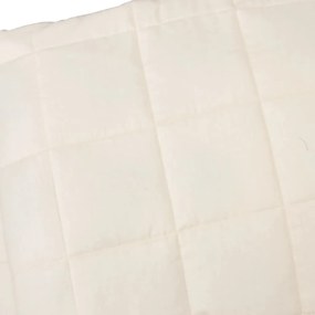 Κουβέρτα Βαρύτητας Ανοιχτό Κρεμ 138 x 200 εκ. 10 κ. Υφασμάτινη 350755