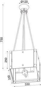 Φωτιστικό οροφής Peridot midi