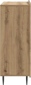 vidaXL Πλαϊνό γραφείο Artisan Δρυς 66 x 34,5 x 92 εκ.